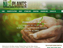 Tablet Screenshot of njplantshow.com